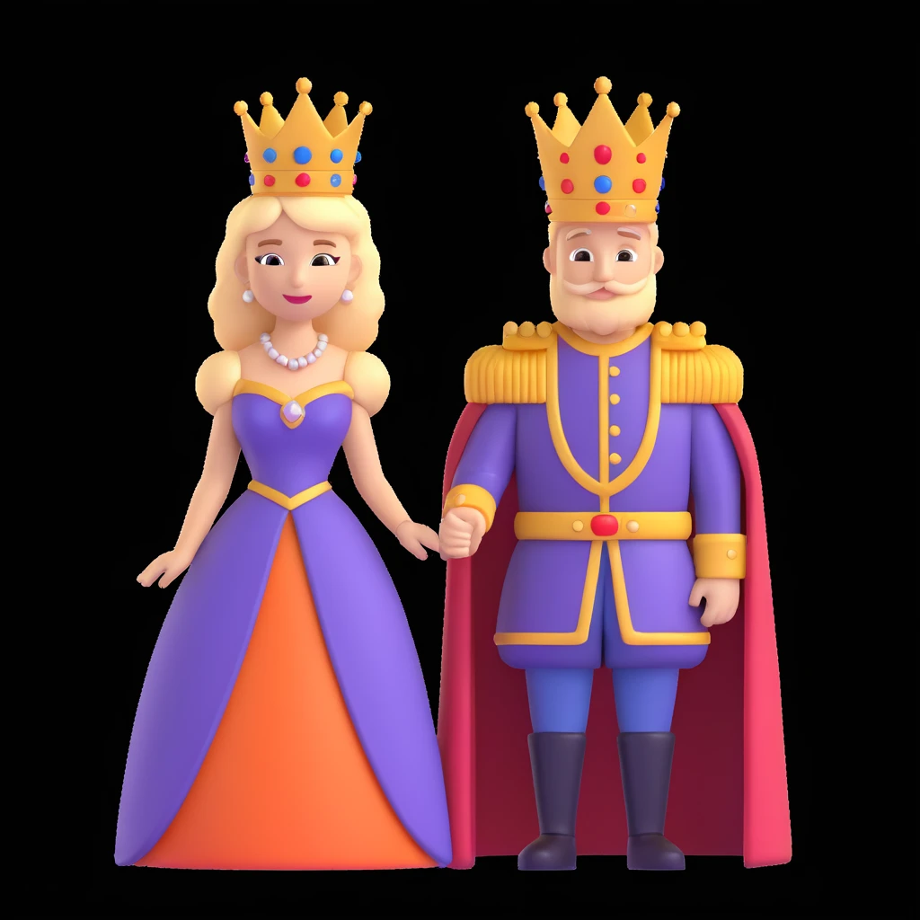 disney king and queen posing emoji