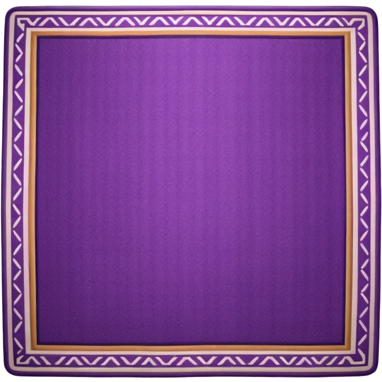 traditional patterned purple carpet emoji