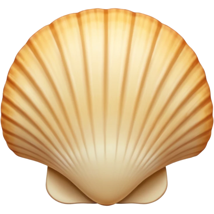 light beige shell emoji