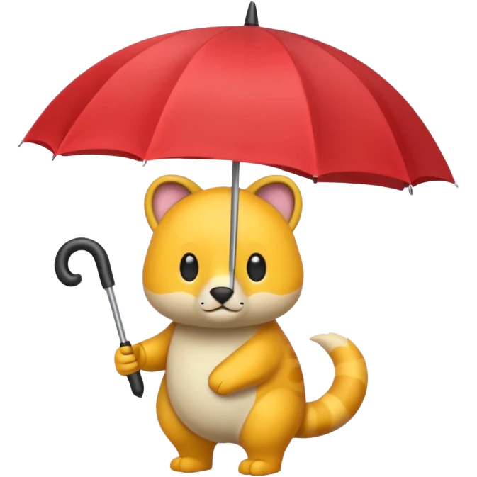 animal with umbrella emoji