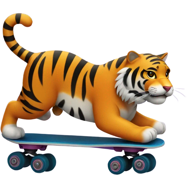 Tiger skating  emoji