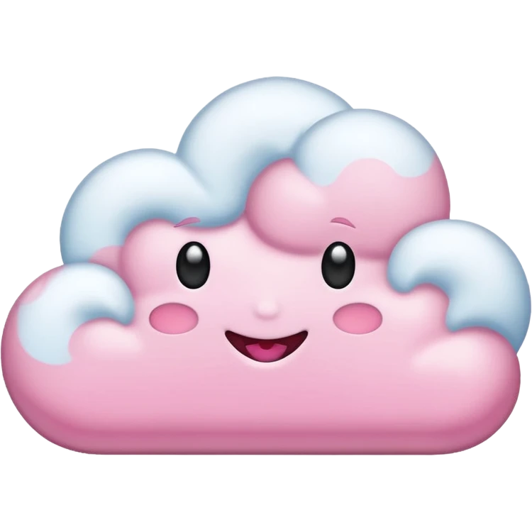 Cotton candy clouds emoji