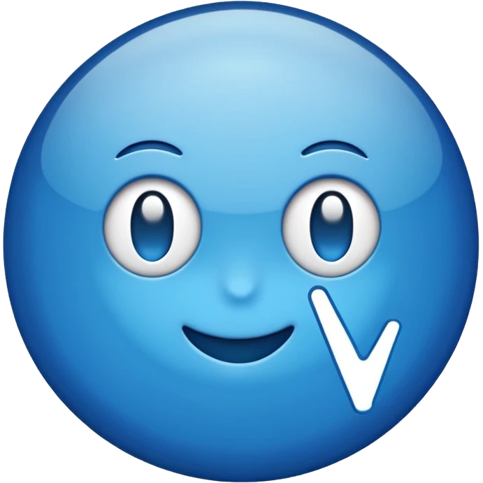 Blue verification tick  emoji