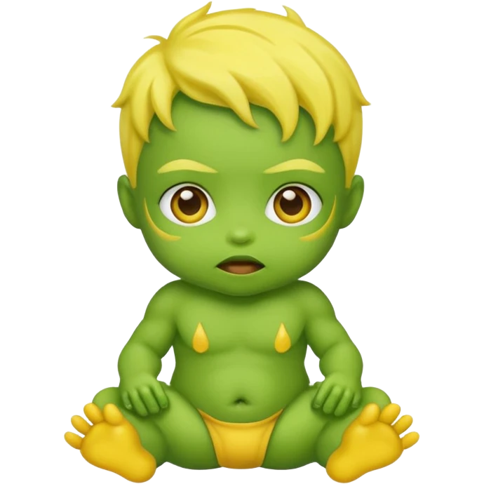 yellow mutant baby emoji