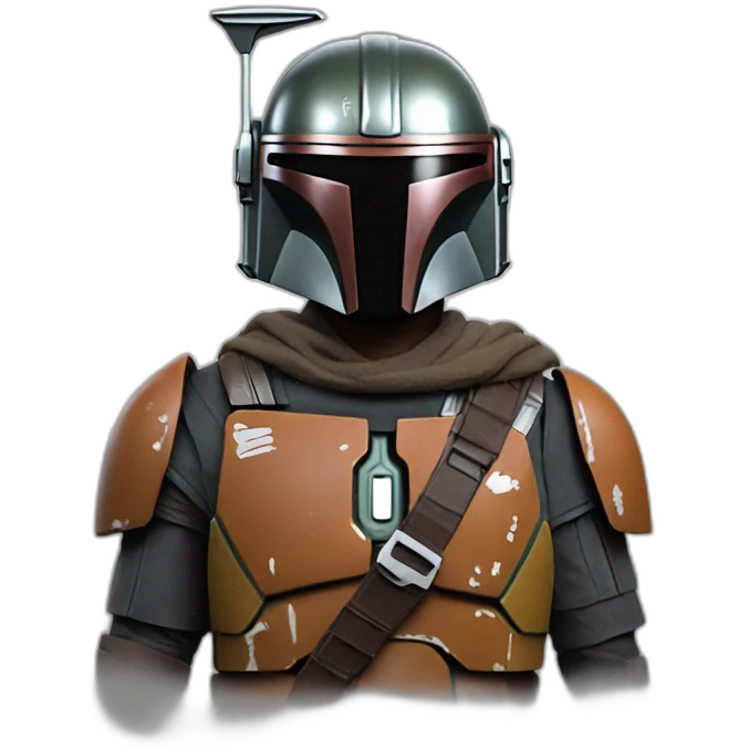 mandalorian without helmet emoji