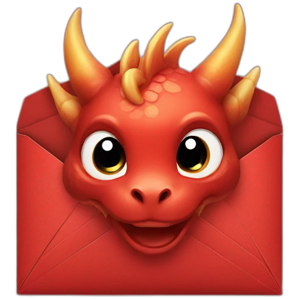 Cute dragon red envelope emoji