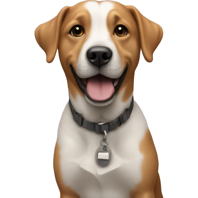 outdoor dog with blurry background emoji
