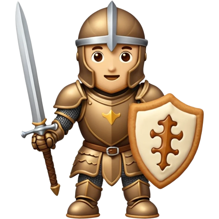 cookie that is a knight because it is a tough cookie emoji