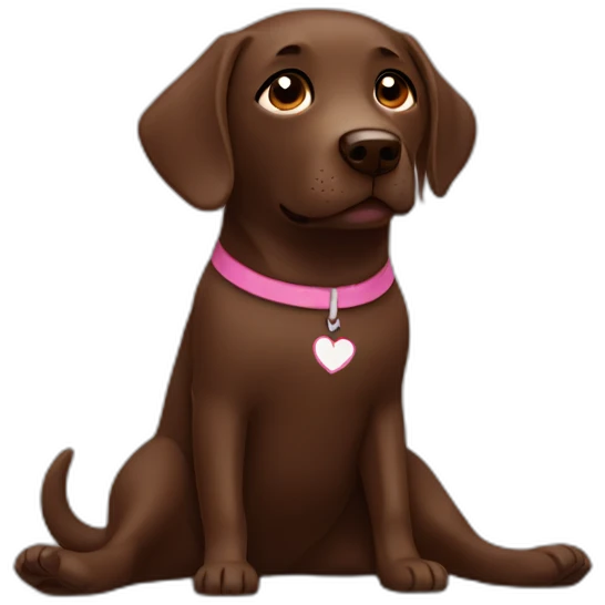 Labrador chocolate doing yoga emoji