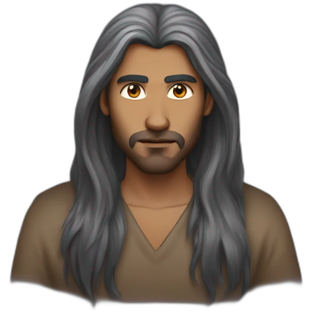 Long hair Sri Lankan dungeon master emoji
