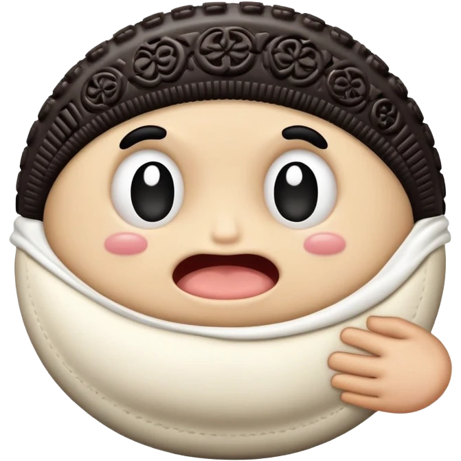 Oreo bandit stomachache  emoji