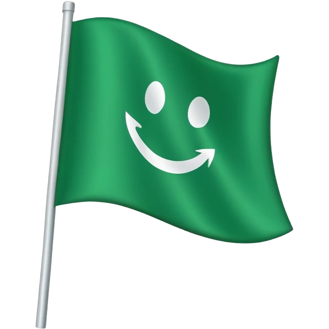 Green flag emoji