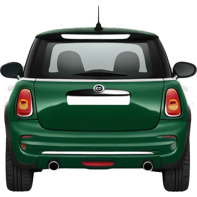 Mini cooper dark Green side Profile emoji
