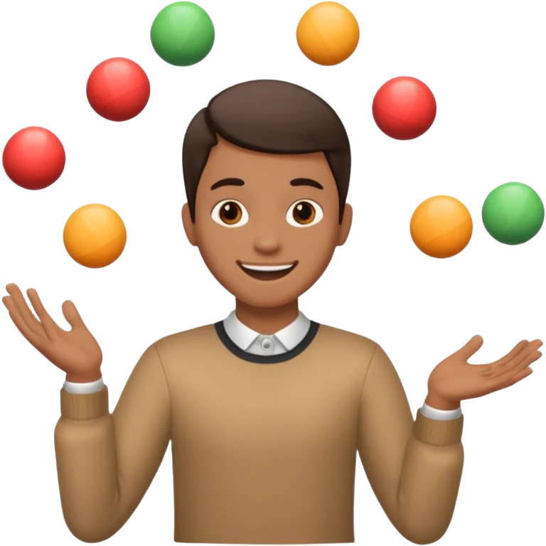 person juggling without the balls emoji