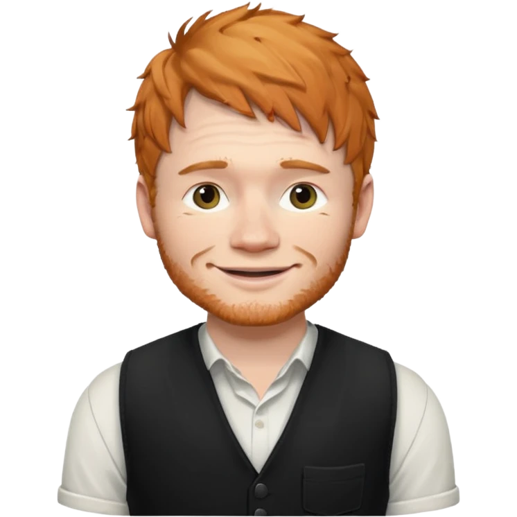 Ed Sheeran wear vest emoji