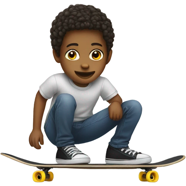 A child with no legs ,skateboarding  emoji