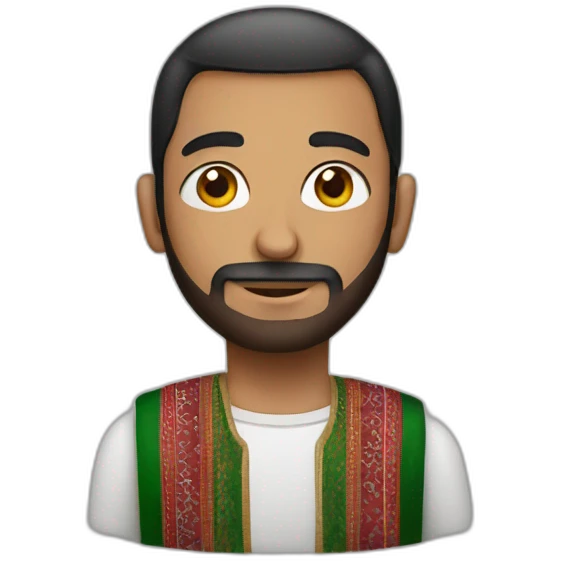 a man wearing Palestinian clothing  emoji
