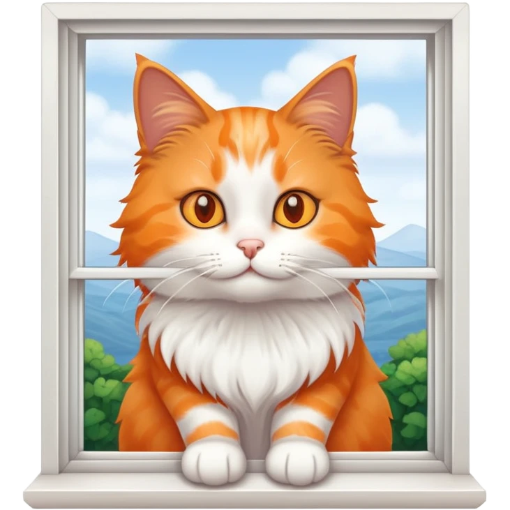 cat at the window emoji
