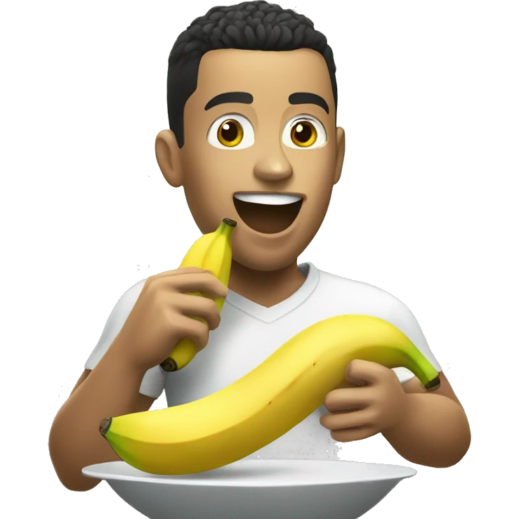 ronaldo eating banana emoji