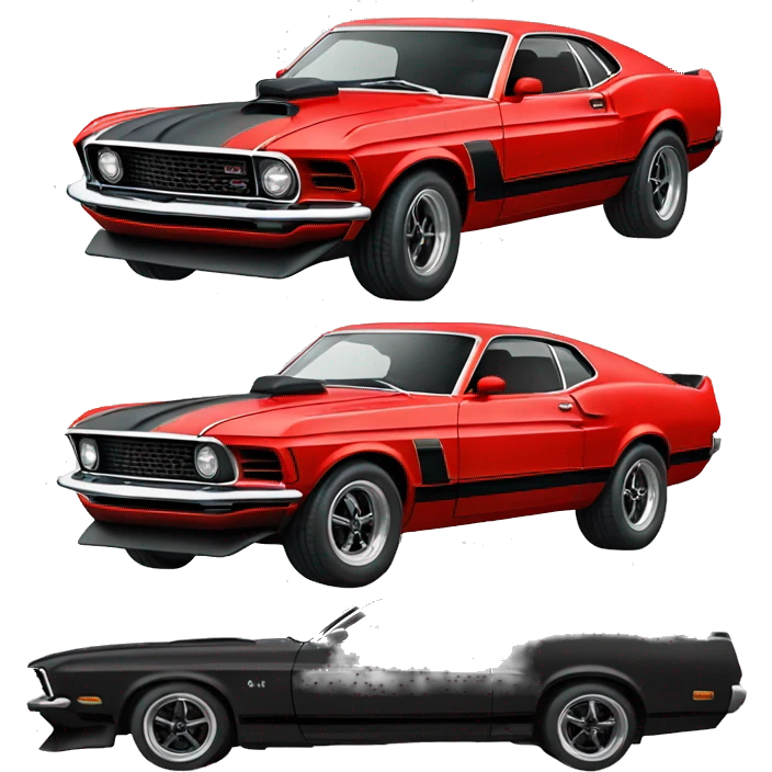 Red mustang mach 1 emoji