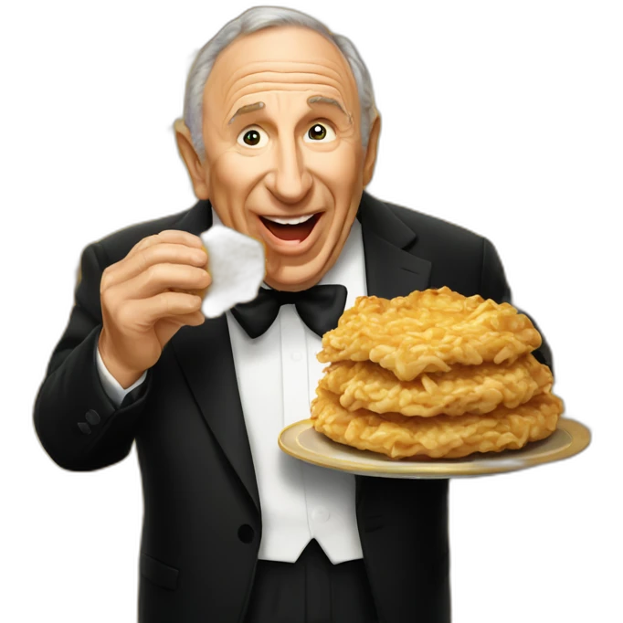 Mel brooks eating kugel emoji