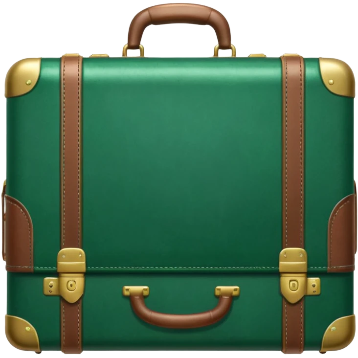 suitcase emerald color emoji