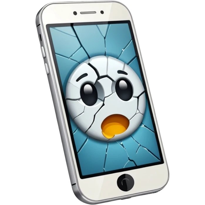 broken white cell phone emoji