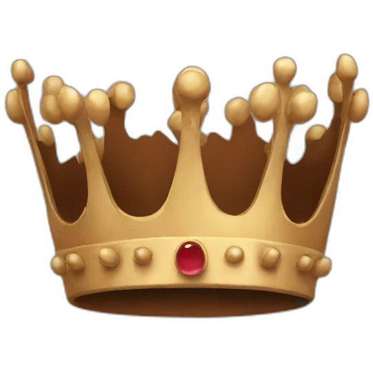 Brown crown emoji