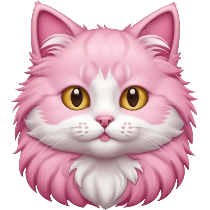 cute pink cat emoji
