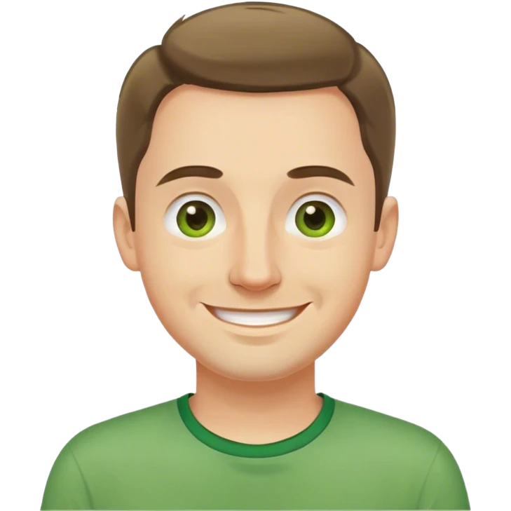 polish man in green shirt happy emoji