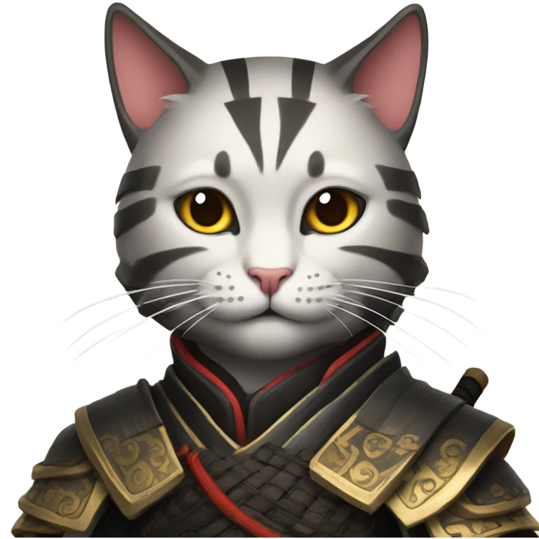 A cat samurai  emoji