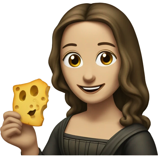 monalisa saying cheese! emoji