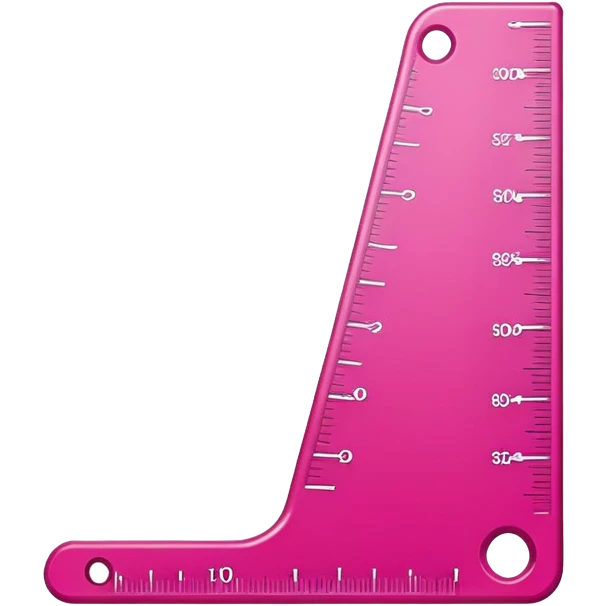 Dark pink ruler emoji