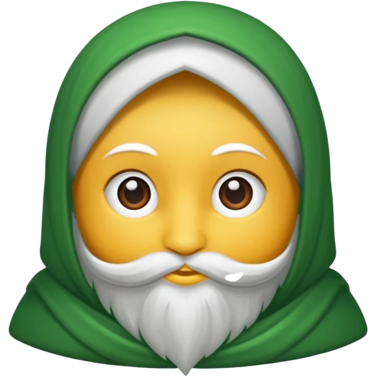 Yeşil kurdele koyu  emoji