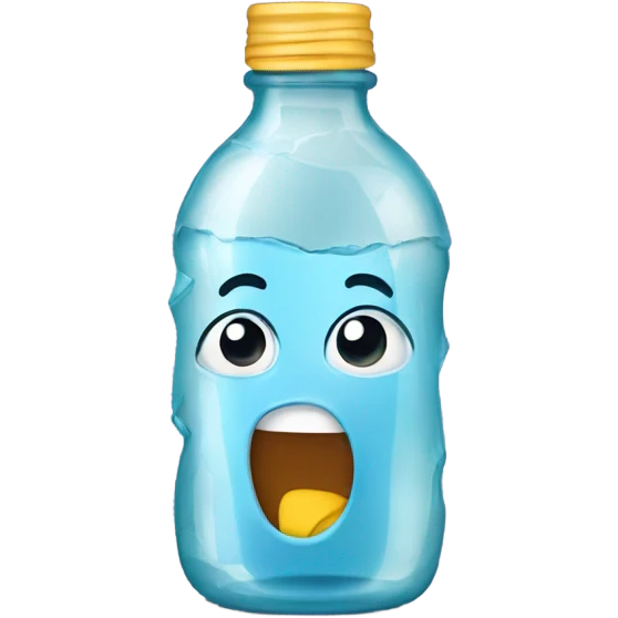 Cracked baby bottle emoji