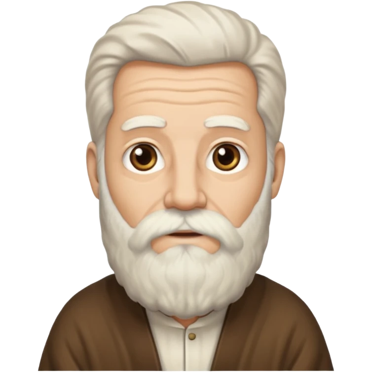 abraham from the bible, long beard emoji