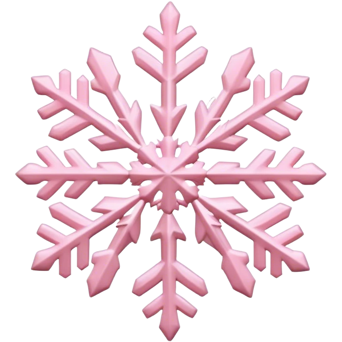 pastel pink snowflake  emoji