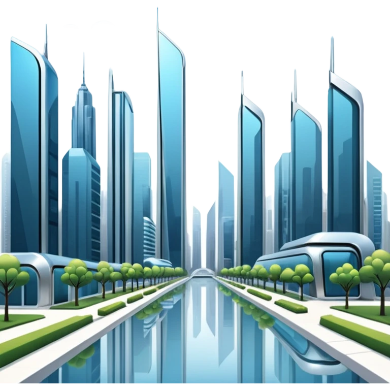 futuristic neighborhood emoji