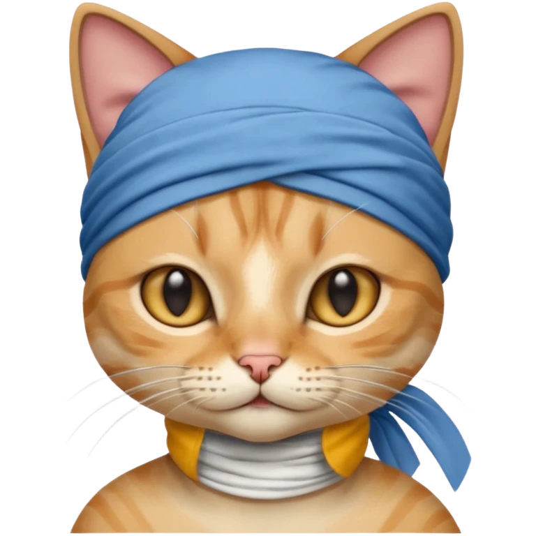 Cat wearing a durag emoji