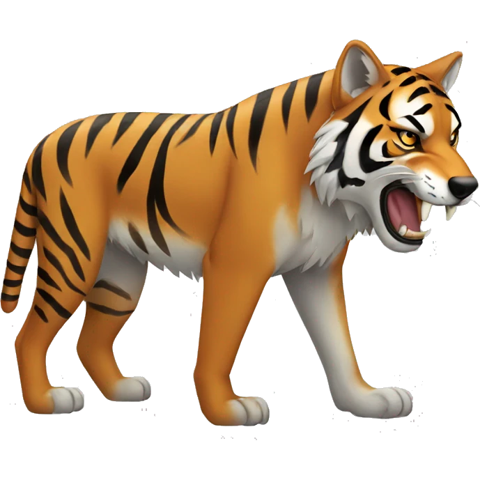 Tiger and wolf  emoji