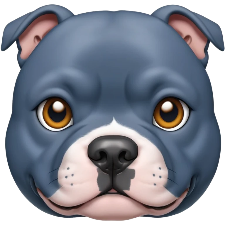 cute blue Staffordshire Bull Terrier emoji