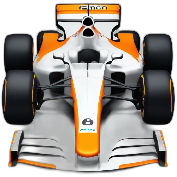 Car Formula 1 of Mclaren emoji