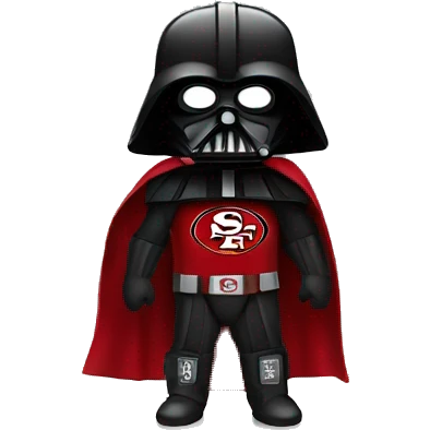 Darth Vader with a 49ers cape on  emoji