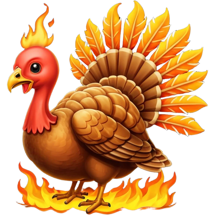 Turkey on fire  emoji