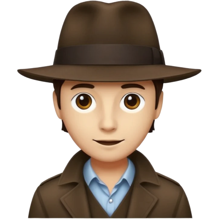 Chat visage humain qui porter pun chapeau emoji