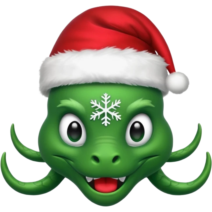 hydra, christmas hat emoji