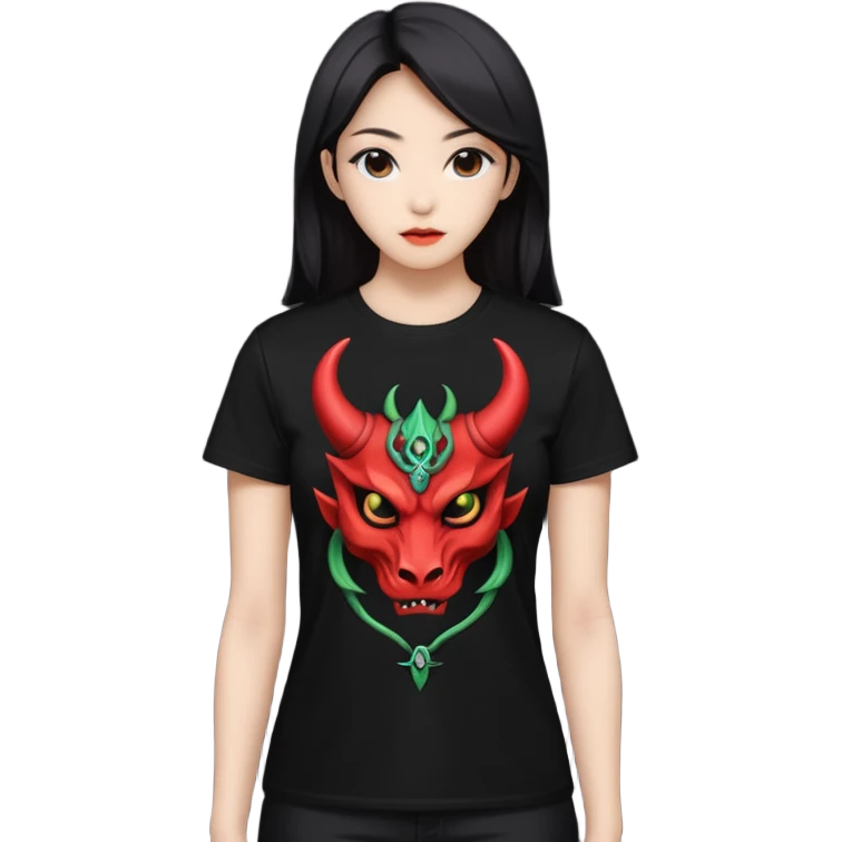 T-shirt Rumi K-pop Demon Hunters emoji
