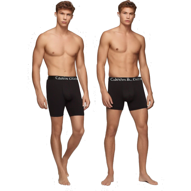 Black boxer briefs clothing Calvin klein emoji