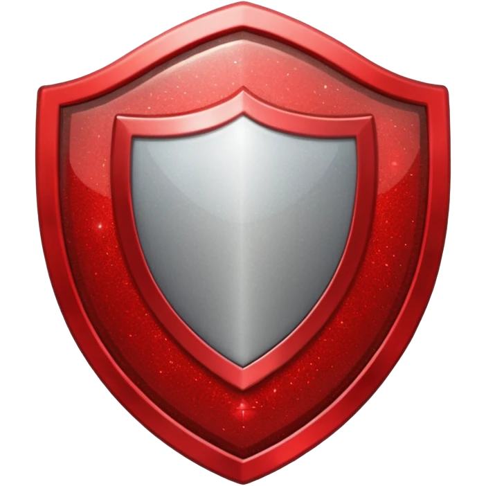 shield glitter red emoji