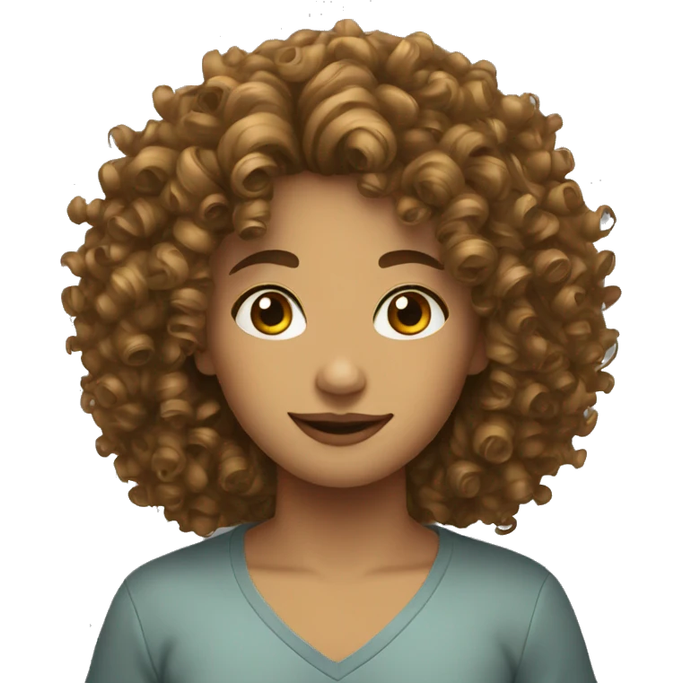 Curly Hair emoji